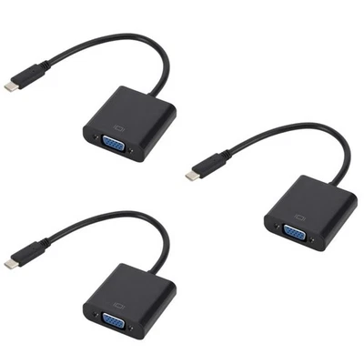  Langlebiges Typ-C-Stecker-VGA-Buchse Full 1080P USB 3.1-Adapterkabel für - Bild 1 von 4