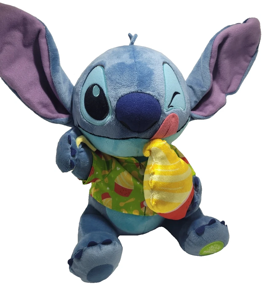DISNEY STITCH ATTACKS SNACKS PINEAPPLE SWIRL CUDDLY 11"PLUSH SOFT TOY 8 OF 12 - Image 1 of 4