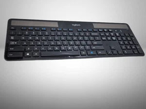Logitech K750 Wireless Solar Keyboard NO Receiver Black  FAST FREE SHIPPING b - Picture 1 of 7