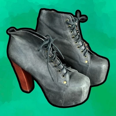 🌈 Stylish Jeffrey Campbell Lita Platform Boots - Image 1 of 4