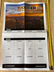 Grand Canyon Conservancy - 2026 großes Kalender Poster - 16 Monate - 11" L x 17" T - Bild 1 von 3