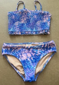 J Crew Crewcuts Abstract Print Two-Piece Bikini Swimsuit , Size 10 - Picture 1 of 4