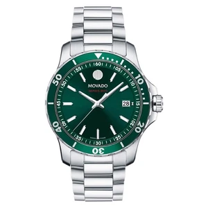 MOVADO Series 800 2600136 Green Dial Mens Watch 40mm - Picture 1 of 3