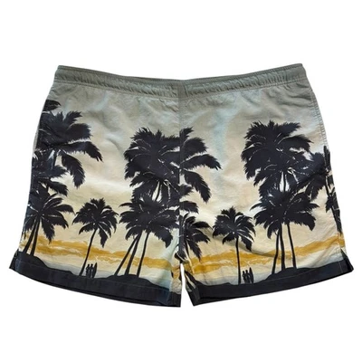 Tommy Bahama Para Hombres GRANDES Bañador Estampado de Palmeras Malla Forrado Bolsillo Pantalones Cortos Foto 1 de 4