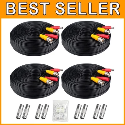 200ft Siamese Video & Power Cable 4-Pack - Image 1 of 4