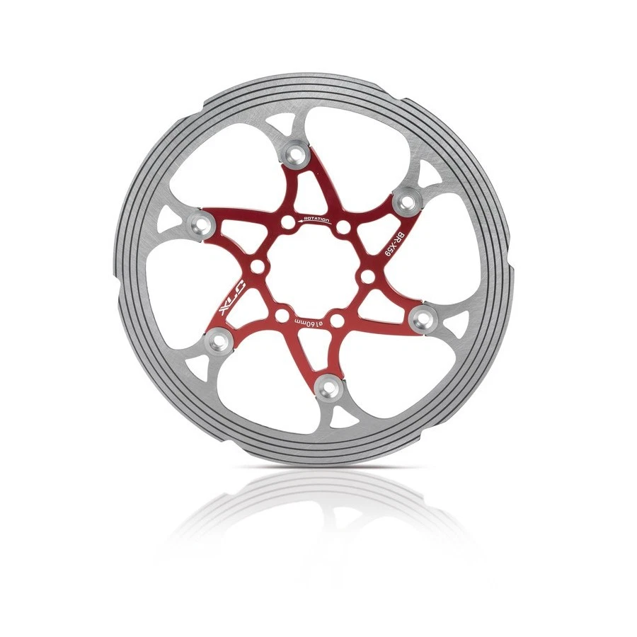 disco freno br-x59 diametro 160mm rosso/argento cnc di frizione 2500322500 XLC f Foto 1 de 1