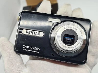 Pentax Optio E85 12.1 Megapixels 3x Optical Zoom Point and Shoot Digital Camera - Image 1 of 4
