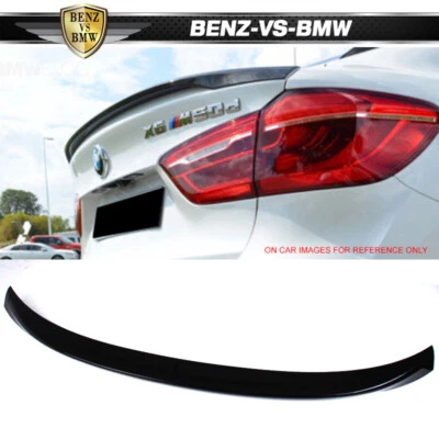 Fits 2015-2019 BMW X6 F16 Performance Style Trunk Spoiler Painted #668 Jet Black Foto 1 de 4