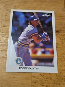 1990 LEAF BASEBALL CARD ROBIN YOUNT #71 2 - Picture 1 of 2