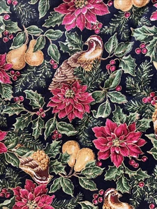 Cranston Print Works VIP Stoff 100 % Baumwolle Weihnachten Stechpalme 42" B x 1,75 Yard - Bild 1 von 3