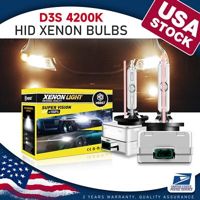 2PCS D3S 4200K Warm White HID Xenon Conversion Kit For 2011-2015 Audi A5 Quattro - Изображение 1 из 4