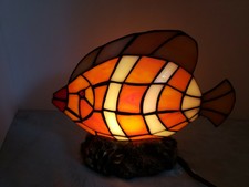 Hampton Bay Tiffany Style fish Lamp W/Box Lovely!! 