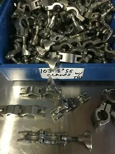 ONE PAIR /QTY. OF 2 TC750 Tri-Clover 3/4" (ALSO FOR .5") Clamps 304 ss sanitary - Picture 1 of 8