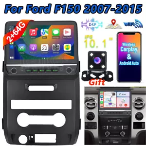 For Ford F150 2007-15 10Inch Car Stereo Monitor 2+64GB Carplay GPS DSP WiFi+Cam - Picture 1 of 12
