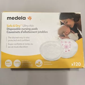 Medela Safe & Dry Ultra Thin Disposable Nursing Pads, 120 Count Breast Pads - Picture 1 of 4