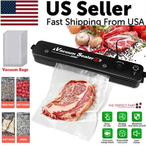 Vacuum Sealer Machine Food Preservation Storage Saver Automatic With Seal Bag - Picture 1 of 28