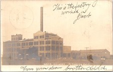 RPPC Sugar Refinery Ft Morgan CO 1907 Real Photo Postcard A84