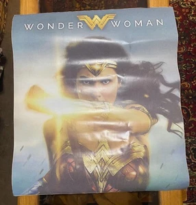 Wonder Woman 2 piece door-sized window cling poster - Picture 1 of 4