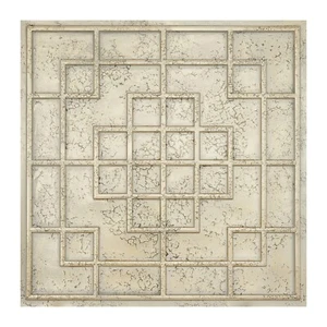 Chalk painted ceiling tiles 3D embossed wall panels for HOTEL PL82 DCCG 10pcs - Picture 1 of 21