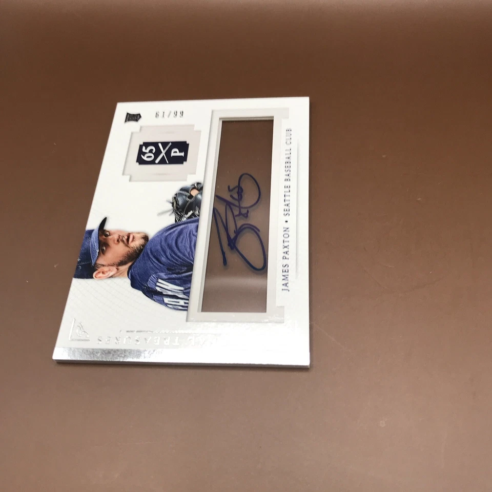 2014 National Treasures Джеймс Пэкстон дебютант автограф RC #61/99 моряков - Изображение 1 из 2