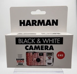 Harman Black & White Camera C41 27 exp. Ilford XP2 Super 400 Black & White Film - Picture 1 of 5