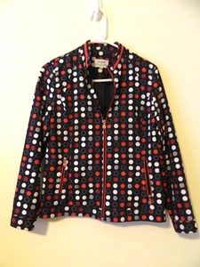 Crocodile Ladies Polka Dot Lightweight Jacket size 95/Med - Picture 1 of 3