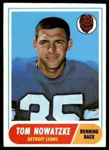 1968 Topps #78 Tom Nowatzke Detroit Lions - Bild 1 von 2