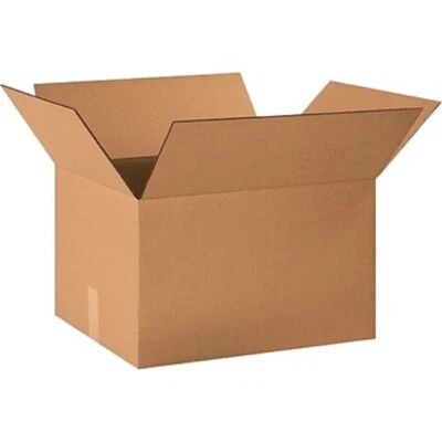 20 - 20 x 16 x 12 Corrugated Shipping Boxes Storage Cartons Moving Packing Box - Image 1 of 3
