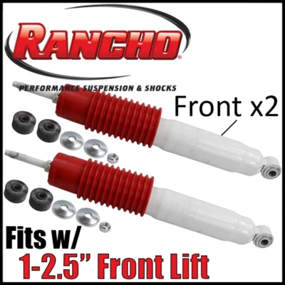 Par de amortiguadores delanteros Rancho RS5000X para Hummer H2 2003-2009 con elevación de 1-2,5" Foto 1 de 3