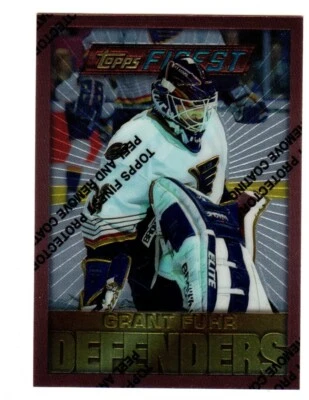 1995-96 Topps FINEST #113 Grant Fuhr ST. LOUIS BLUES - Image 1 of 2