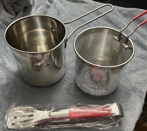 Upkoch Fryer Kitchen Set With Tongs. Fryer For Fries, Chicken, Chips. - Picture 1 of 4
