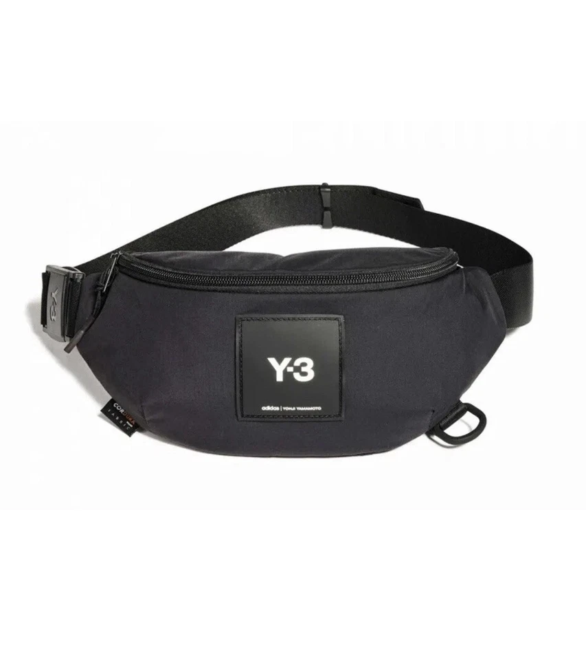 Y-3 Yohji Yamamoto Adidas Unisex Logo Cintura/Bolso Cinturón/Riñonera Negro Foto 1 de 4