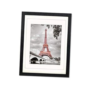 12x16 Frames with Mat to Display 11x14 Picture or 8.5x11 Photo 12 x 16 Black - Picture 1 of 8