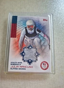 2014 Topps Olympic Alpine Skier Julia Mancuso Relic - Picture 1 of 1