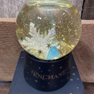 Globo de nieve encantador|Navidad|Copo de nieve-Dorado y azul-NUEVO EN CAJA - Imagen 1 de 8