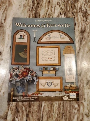 Canterbury Designs Counted Cross Stitch Pattern Booklet Welcomes & Farewells - Image 1 of 3