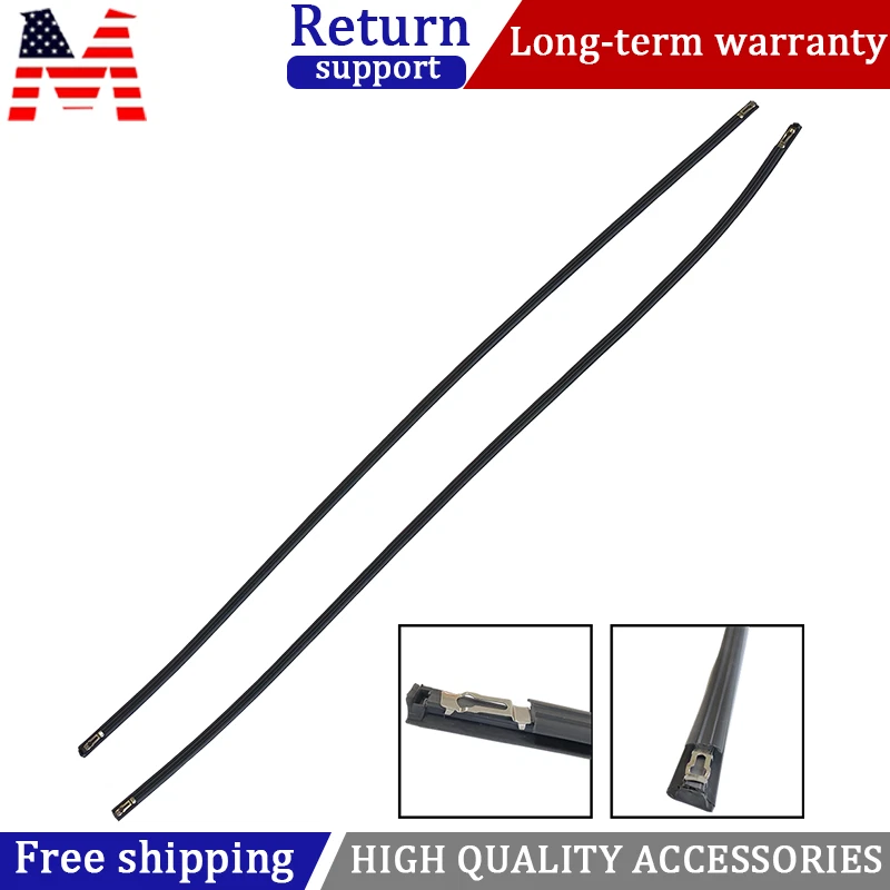 Pair New Black Roof Trim Molding Kit Fit For 2001-2005 Honda Civic Sedan 4-Door Foto 1 de 4