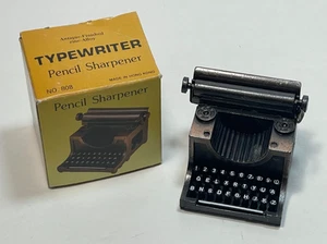 Vintage Pencil Sharpener Mini Typewriter Diecast Metal in Original Box No. 808 - Bild 1 von 9