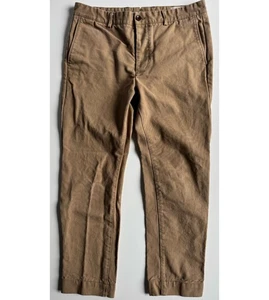 SID MASHBURN Canvas Chino Pant Straight Leg Mens 34x27.5 (Hemmed) Tan Heavy - Picture 1 of 18