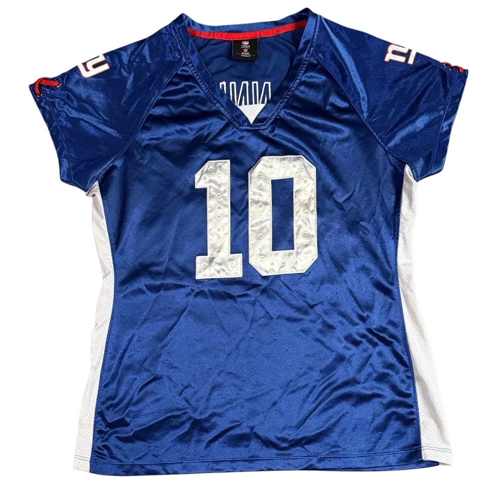 Camiseta deportiva vintage Eli Manning #10 New York Giants deslumbrada para mujer M Foto 1 de 4