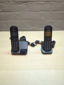 Panasonic KX-TGC410E Duo Digital Cordless Phone Set Power Tested And Working. - Afbeelding 1 van 9