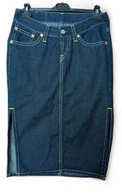 Ladies Levi's 956 Side Split Skirt. Dark Wash. Size L. NWOT - Image 1 of 4