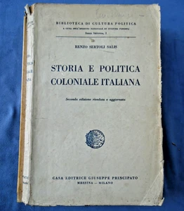 Renzo Sertoli Salis – Storia e politica coloniale italiana – Principato 1938 - Picture 1 of 1