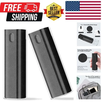 Limpiador de pantalla a prueba de huellas dactilares 2 piezas, spray limpiador de niebla de pantalla táctil 3 en 1... Foto 1 de 4