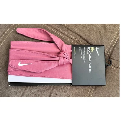 Nike Bandana Seca Corbata para la Cabeza Desert Berry Blanco Diadema Reversible NUEVO Foto 1 de 2