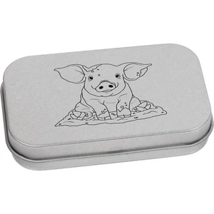 'Muddy Pig' Metal Hinged Tin / Storage Box (TT050948) - Picture 1 of 21