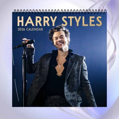 Harry Styles 2026 Calendar, Music Icon Wall Calendar, Pop Star Fan Gift - Image 1 of 4