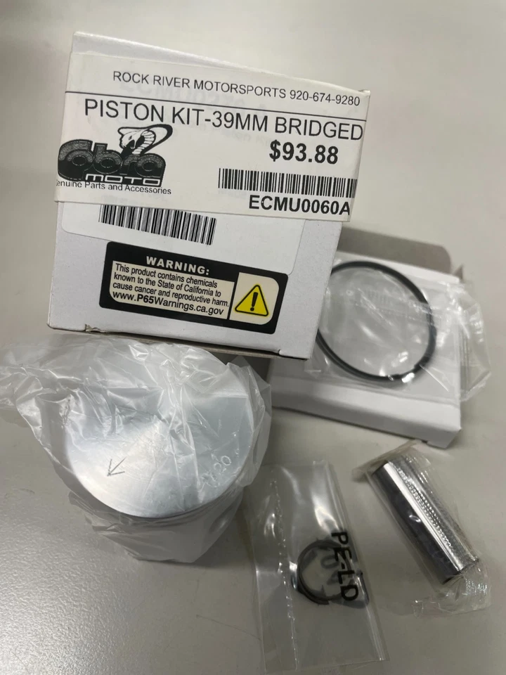 COBRA PISTON KIT-39MM BRIDGED A / NEW / ECMU0060A / FREE SHIP - Image 1 of 1