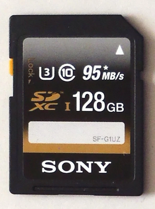 Sony 128GB SDXC Class 10 SF-G1UZ up to 95MBs SD Memory Card - Image 1 of 1
