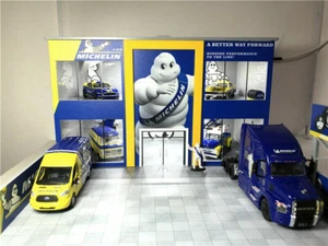 1:64 Assembled Model Led Diorama Double-Deck Michelin Station Michelin - Picture 1 of 6